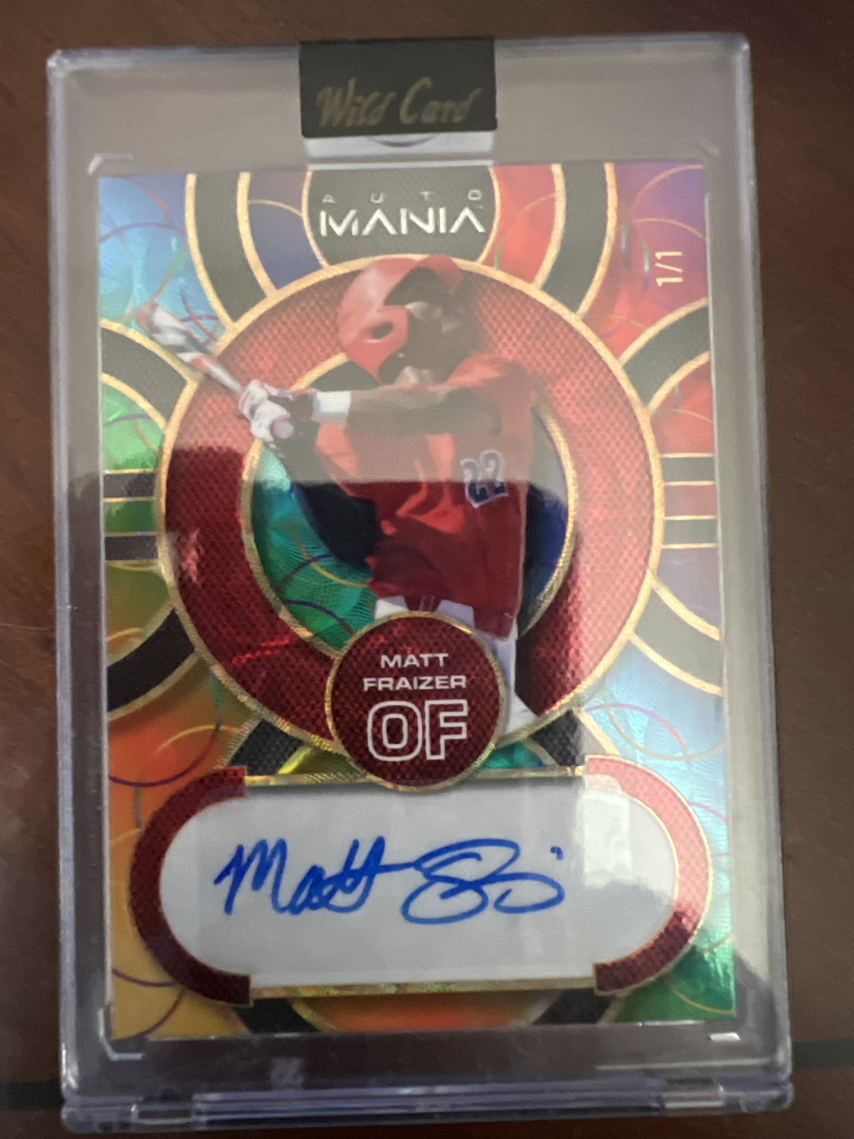 2023 Wild Card AutoMania - Circles Rainbow/Rainbow #AM-C30 Matt Fraizer