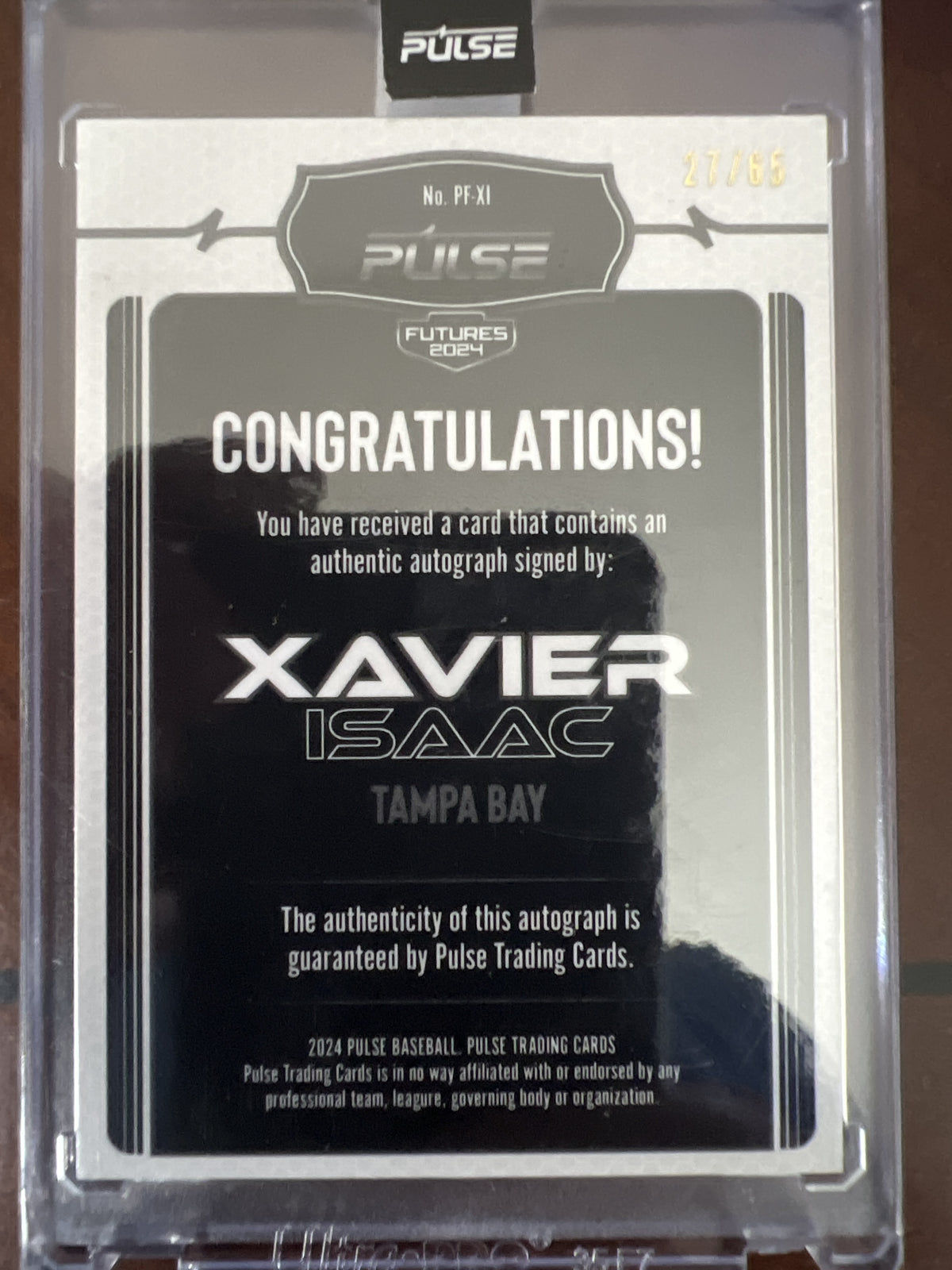 2024 Pulse (unlicensed) #19 Xavier Isaac Ruby #/85