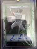2022 Leaf Trinity #CA-JJ1 Jace Jung Clear Autographs Foil Emerald Spectrum