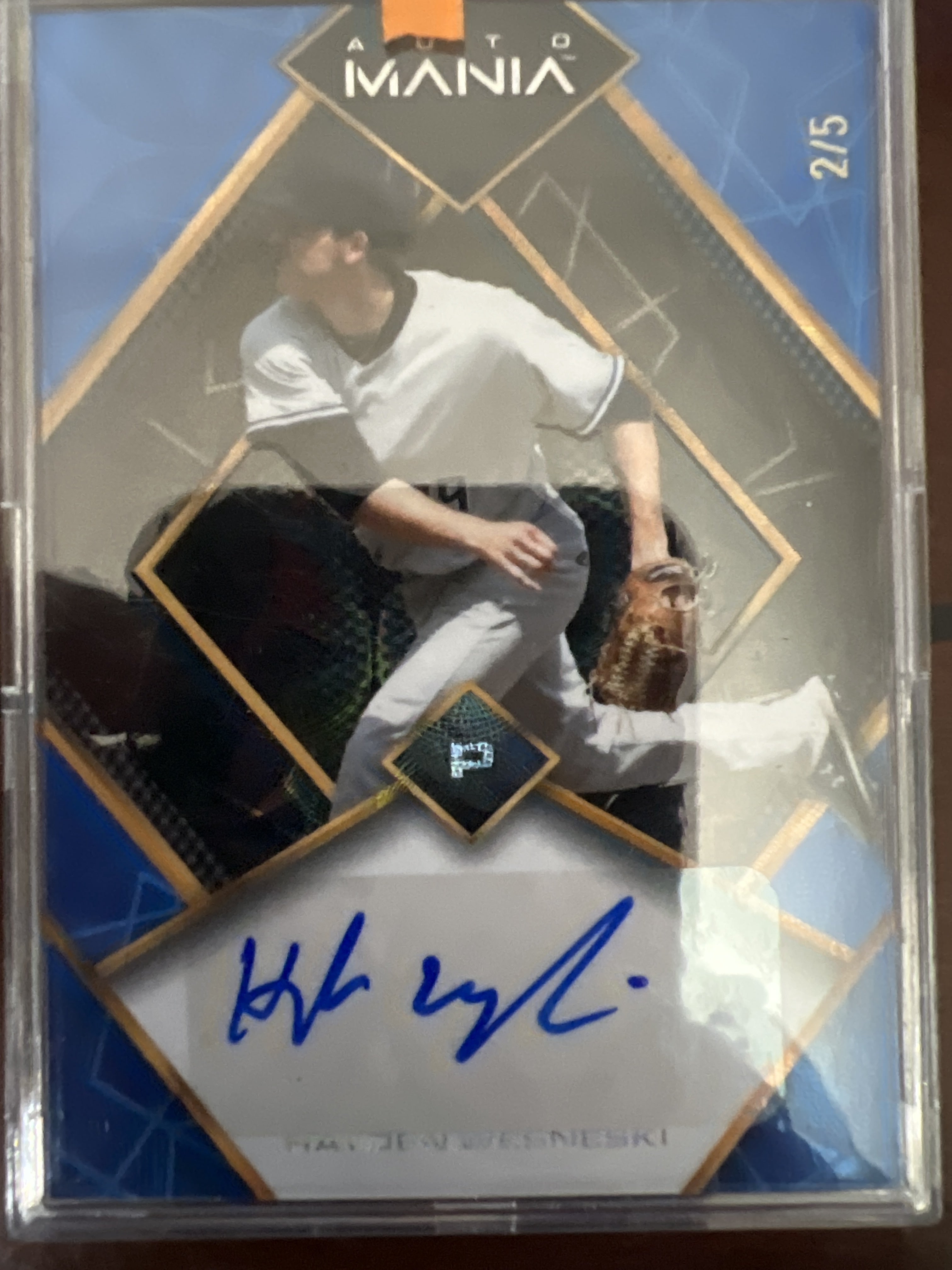 2023 Wild Card AutoMania - Diamond Rainbow Blue #AM-D23 Hayden Wesneski