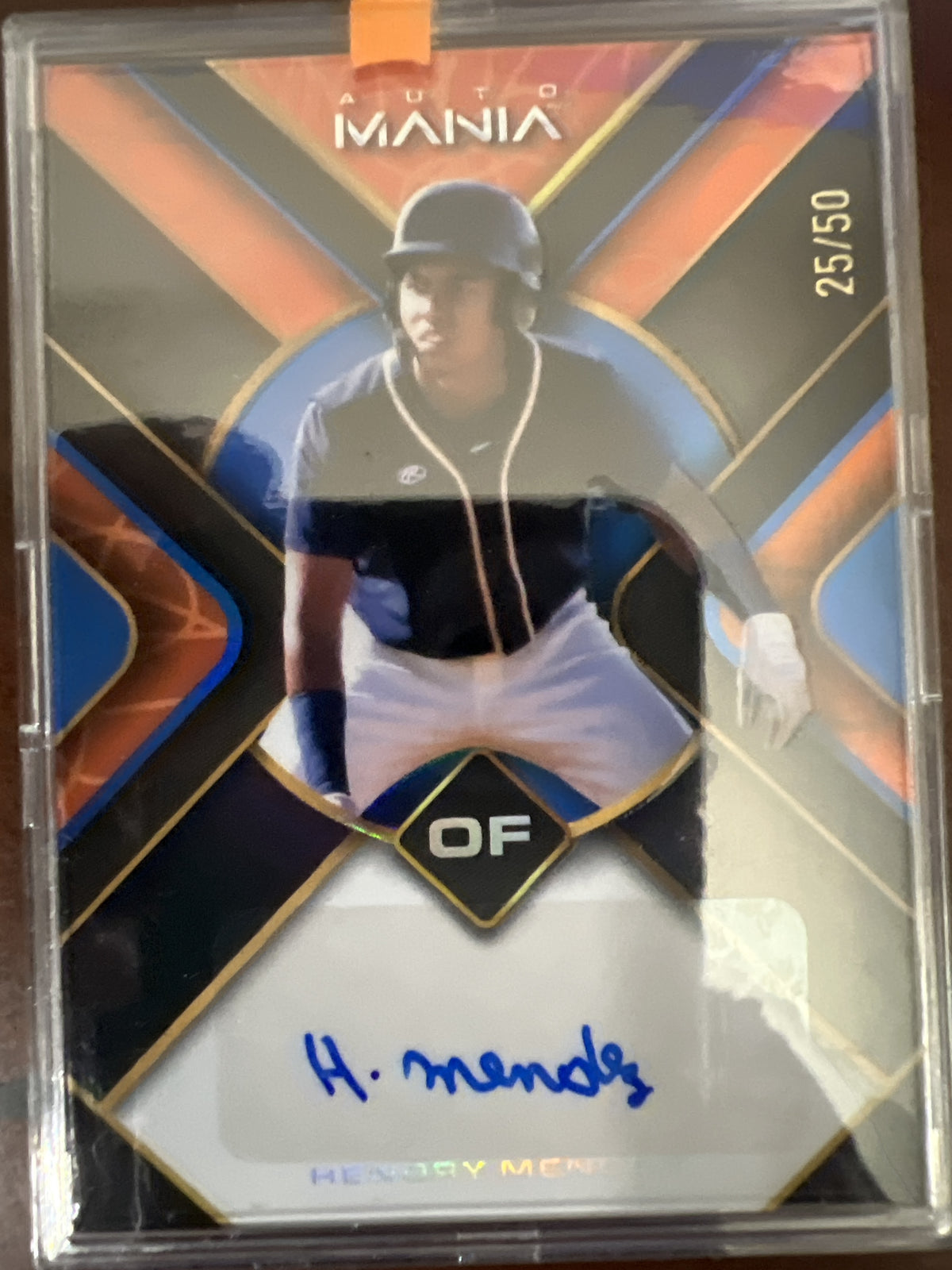 2023 Wild Card AutoMania - Triangle Rainbow Orange #AM-TH25 Hendry Mendez
