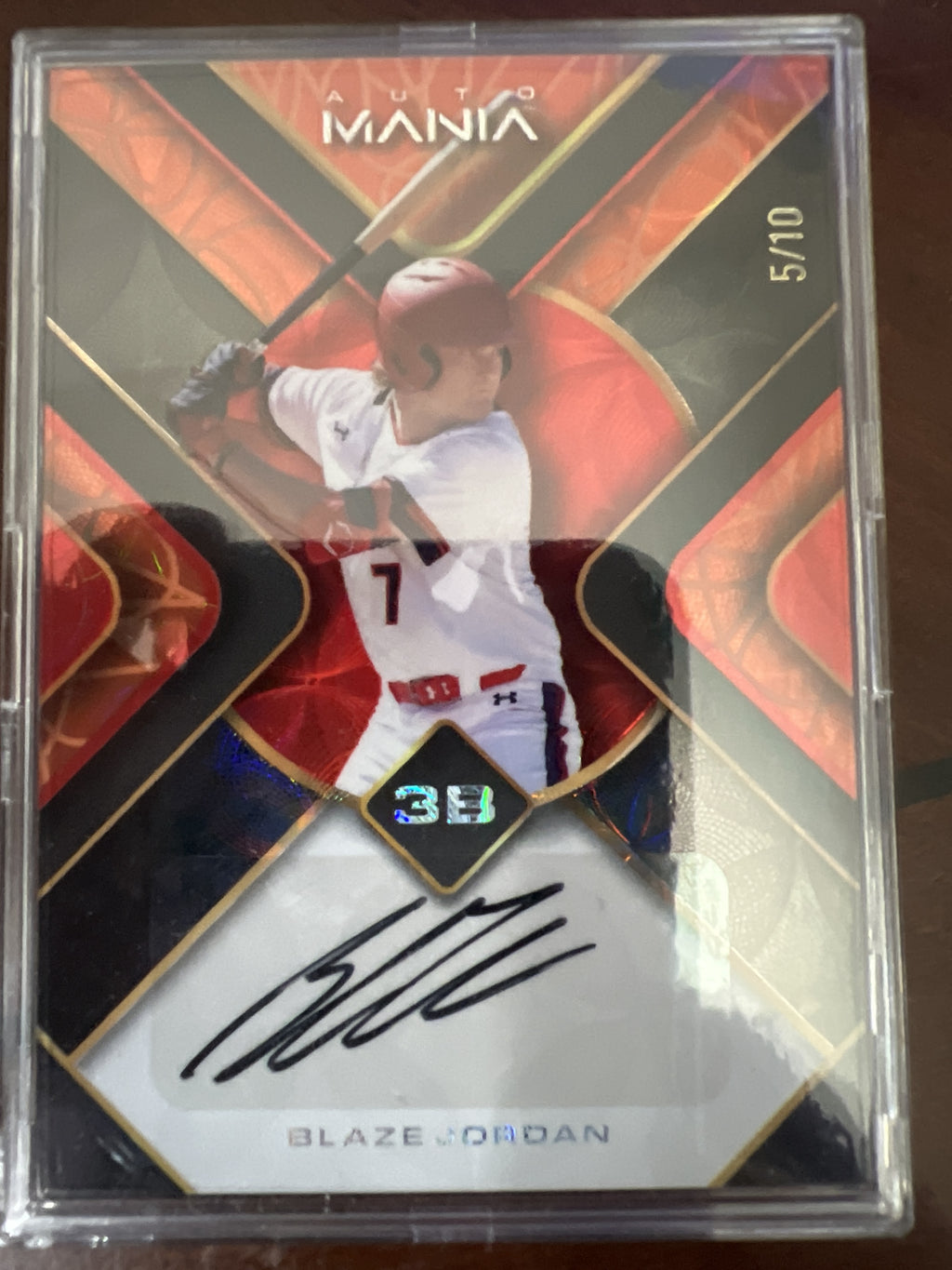 2023 Wild Card AutoMania - Triangle Kaleidoscope Orange #AM-TH5 Blaze Jordan