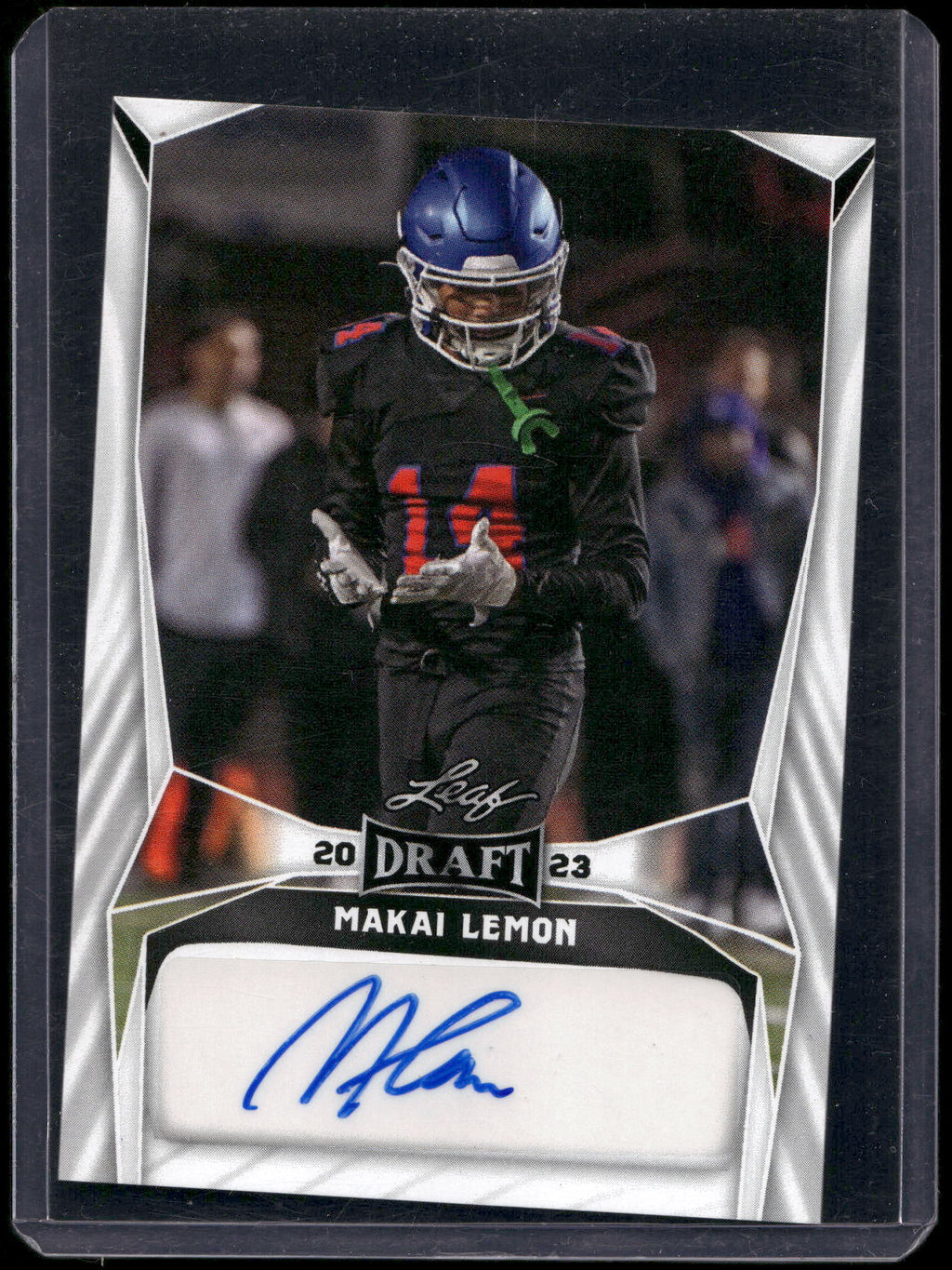 2023 Leaf Draft #BA-ML1 Makai Lemon Autographs