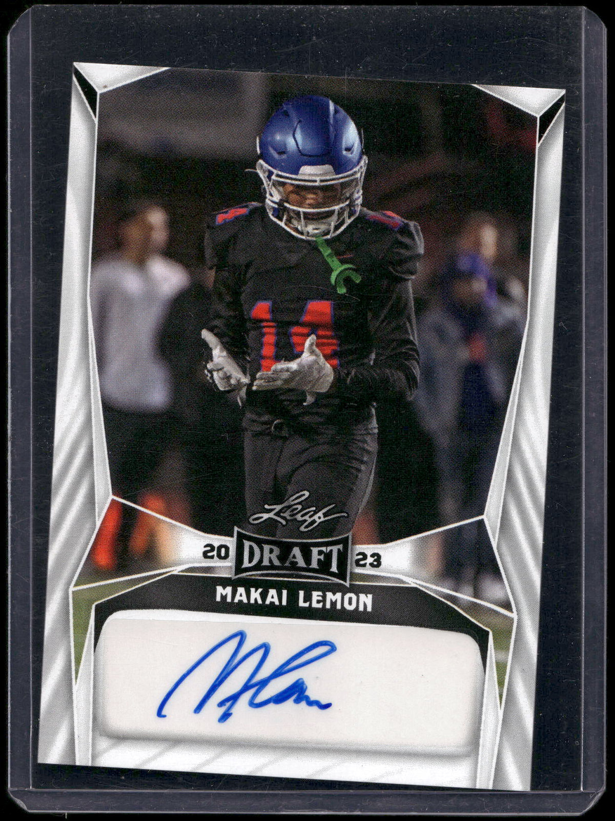 2023 Leaf Draft #BA-ML1 Makai Lemon Autographs