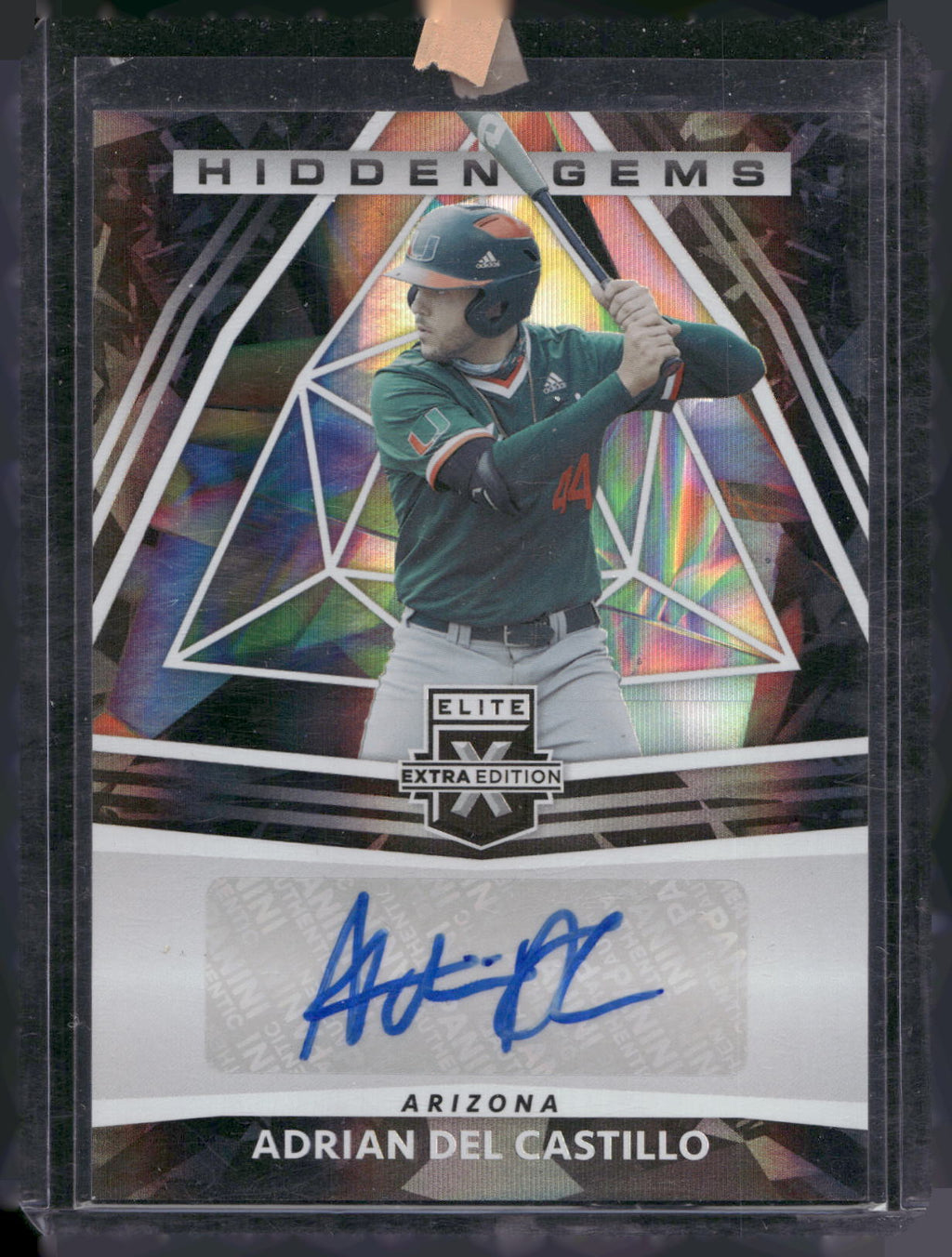 Title 2022 Elite Extra Edition Adrian Del Castillo Hidden Gems Black Auto