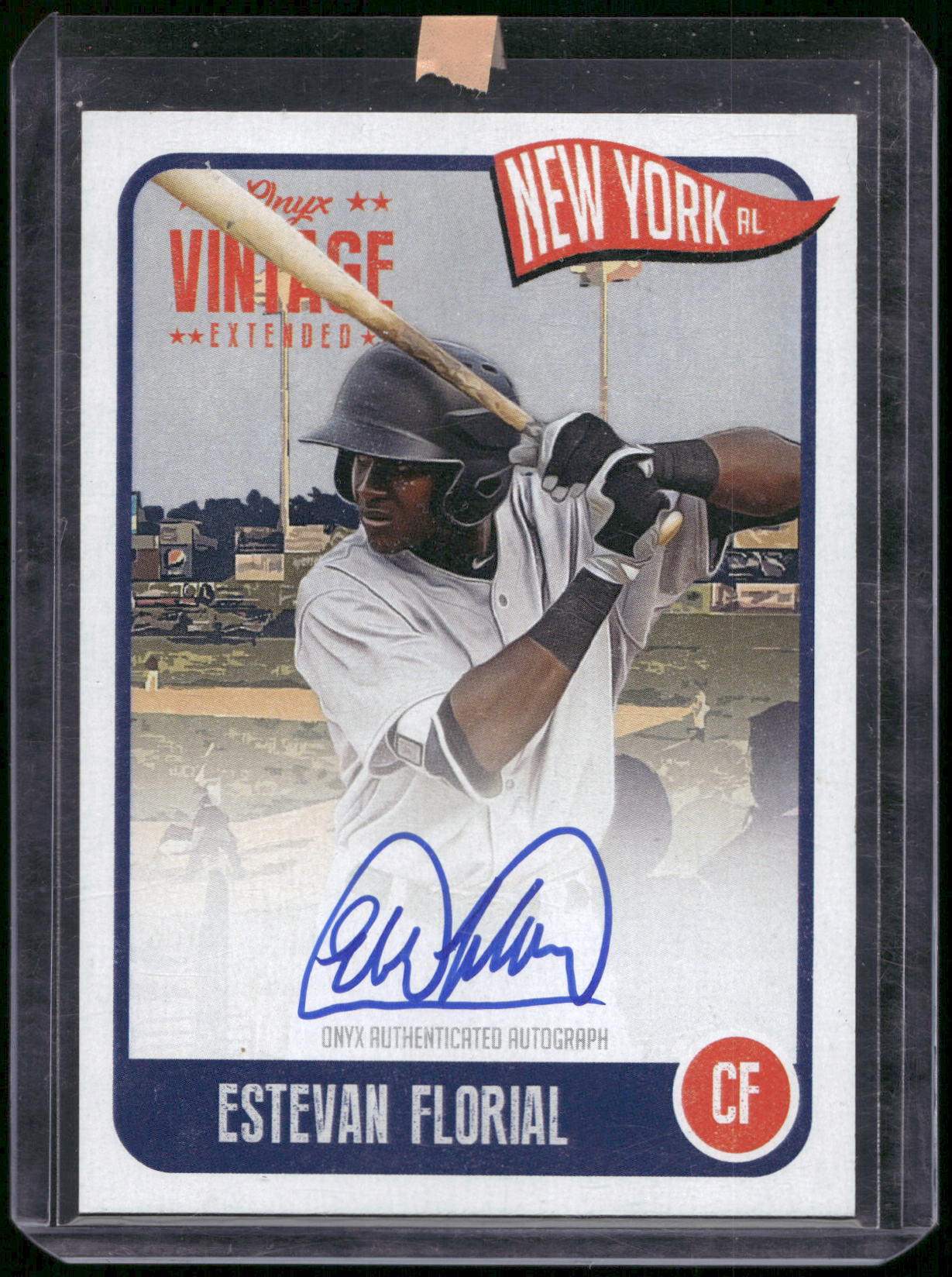2020 Onyx Vintage Extended #EAEF Estevan Florial Autographs Blue