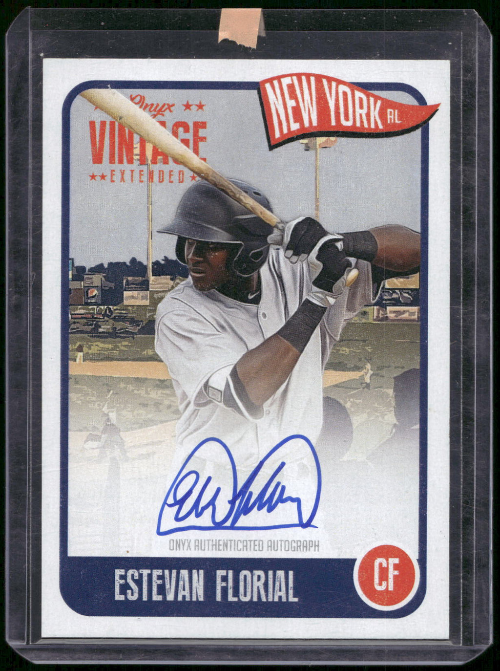 2020 Onyx Vintage Extended #EAEF Estevan Florial Autographs Blue