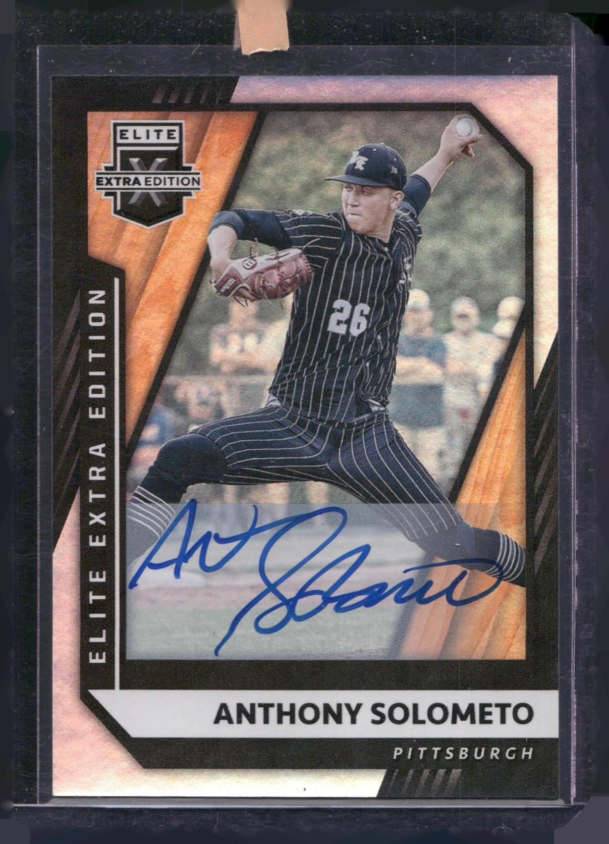 2021 Panini Elite Extra Edition #37 Anthony Solometo Signatures