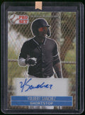 2021 Pro Set Metal Yolbert Sanchez 1991 Base Wave Blue Auto /30 PS1-YS1
