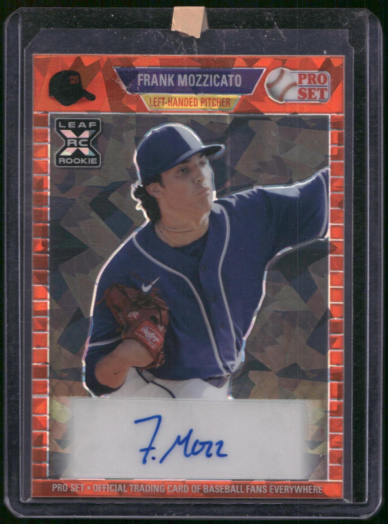 2021 Pro Set Metal Autographs Crystal Red #PA-FM1 Frank Mozzicato