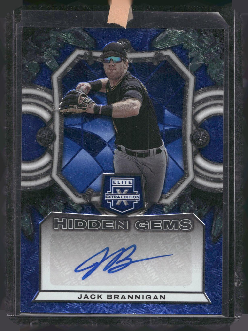2023 Elite Extra Edition Jack Brannigan Hidden Gems Blue Signature HG-JBR