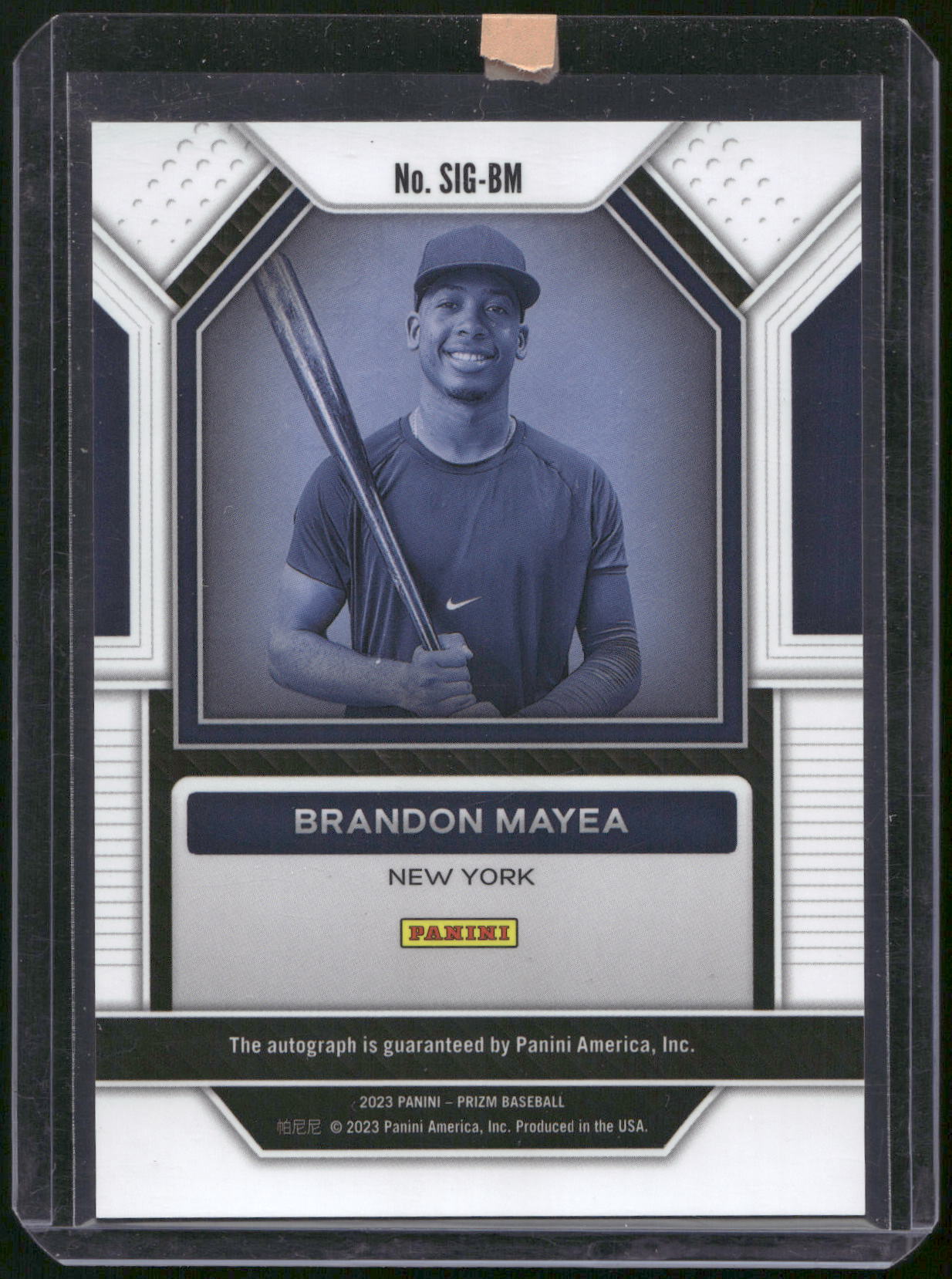 2023 Panini Prizm #SIG-BM Brandon Mayea Signatures