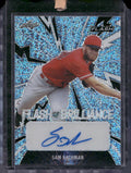 2021 Leaf Flash #FB-SB3 Sam Bachman Flash of Brilliance Autographs Platinum Blue