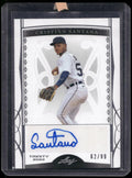 2021 Leaf Trinity #BA-CS1 Cristian Santana Platinum