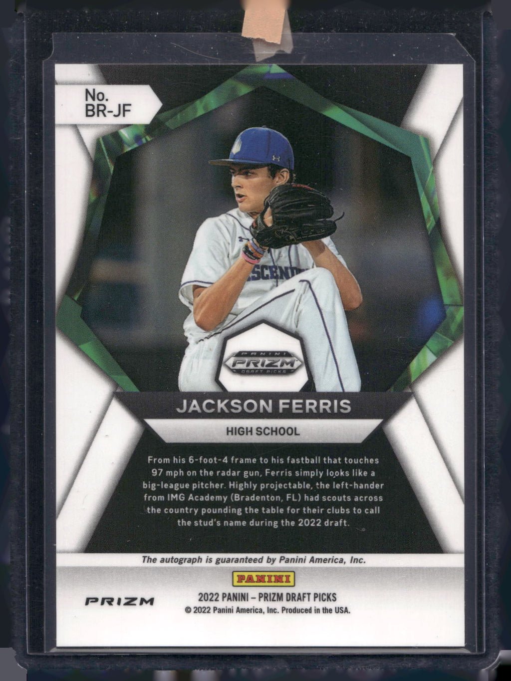 2022 Panini Prizm Draft Picks #BR-JF Jackson Ferris Brilliance