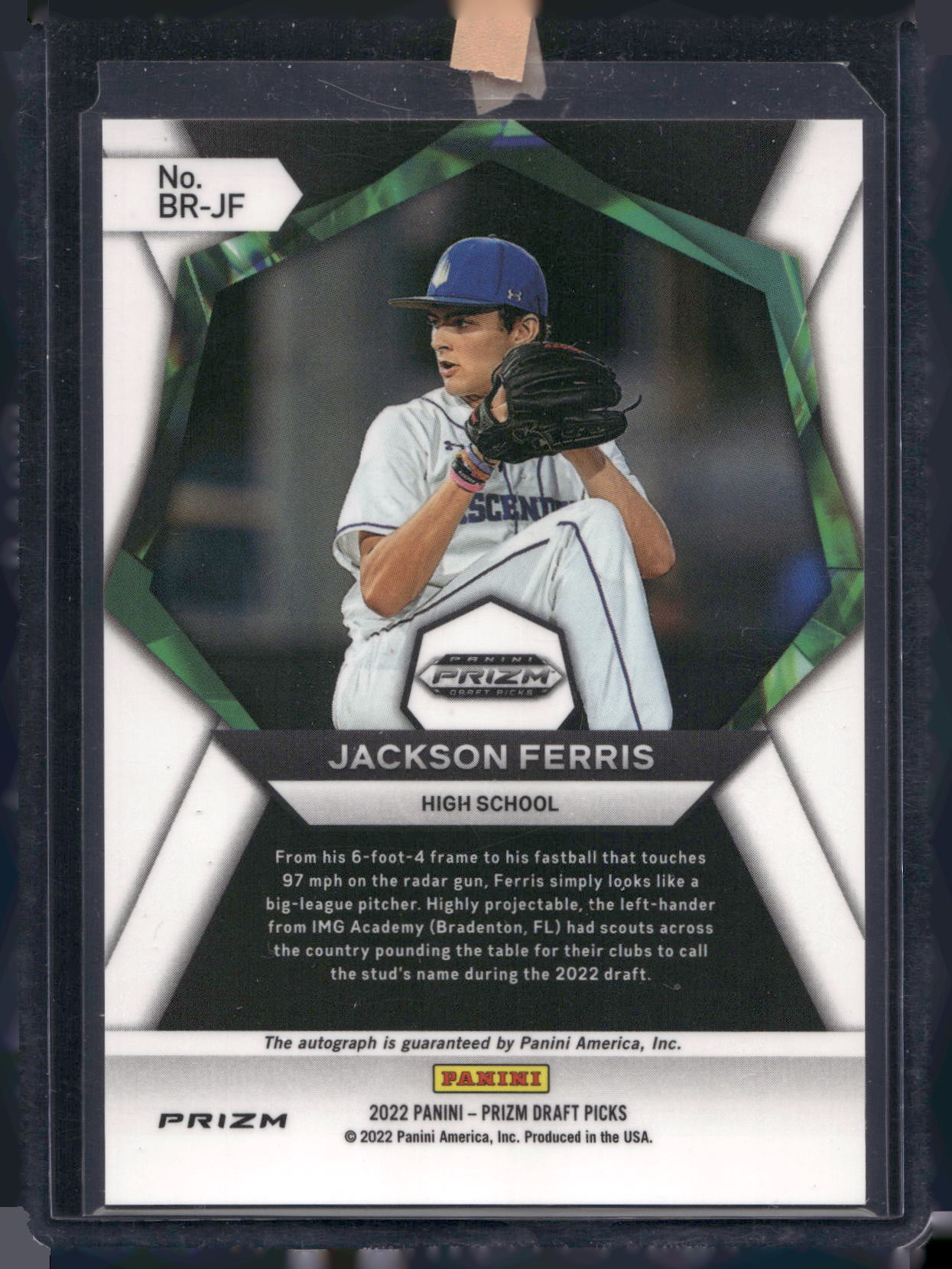 2022 Panini Prizm Draft Picks #BR-JF Jackson Ferris Brilliance