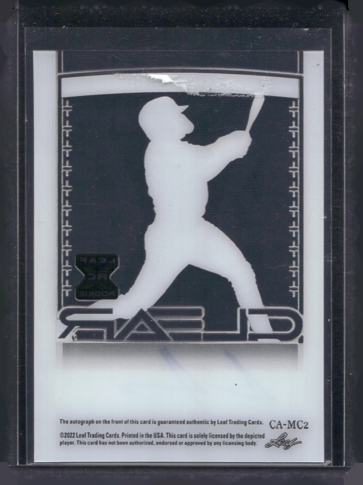 2022 Leaf Trinity #CA-JJ1 Jace Jung Clear Autographs Foil Silver Spectrum