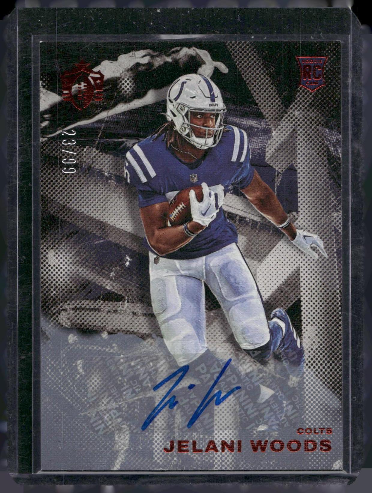 2022 Panini Chronicles #GK-39 Jelani Woods Gridiron Kings Blue #/99