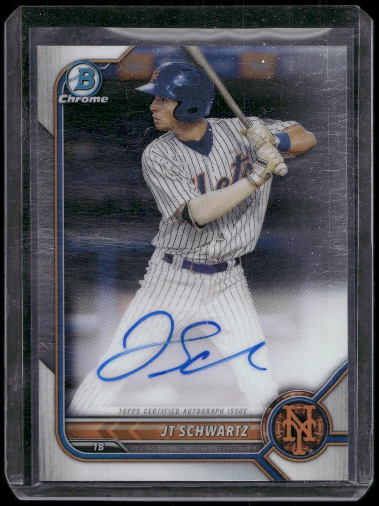2022 Bowman Chrome #CPA-JS JT Schwartz Prospect Autographs