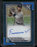 2024 Bowman Chrome Francisco Vilorio 1st Blue Mojo Refractor Auto /150 BMA-FV