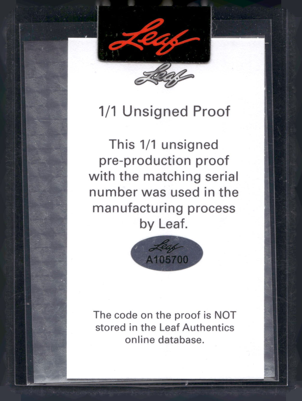 2023 Leaf Vibrance #NNO Sammy Sosa Shimmer Red Pre-Production Proof #/1