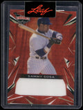2023 Leaf Vibrance #NNO Sammy Sosa Shimmer Red Pre-Production Proof #/1