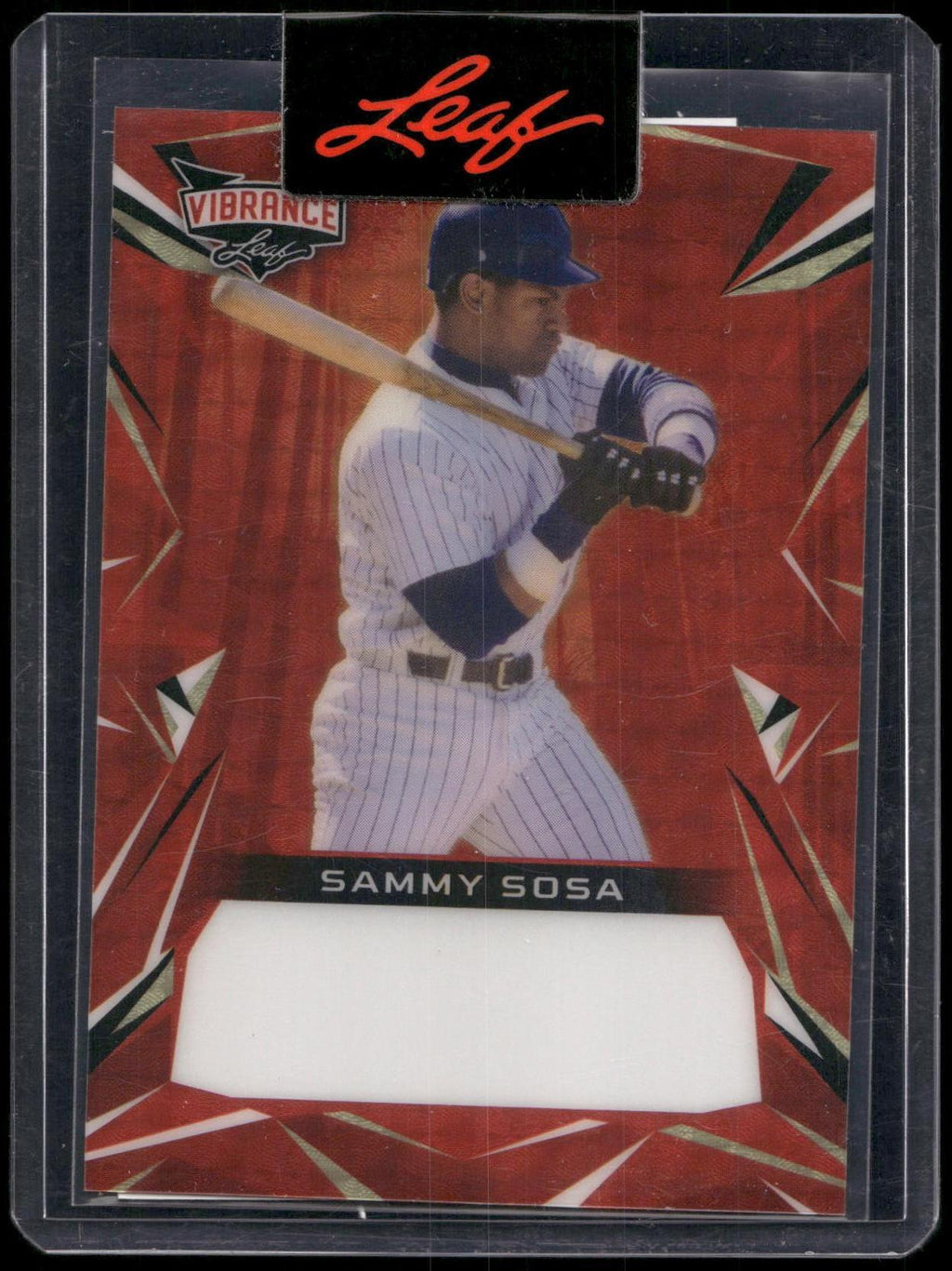 2023 Leaf Vibrance #NNO Sammy Sosa Shimmer Red Pre-Production Proof #/1
