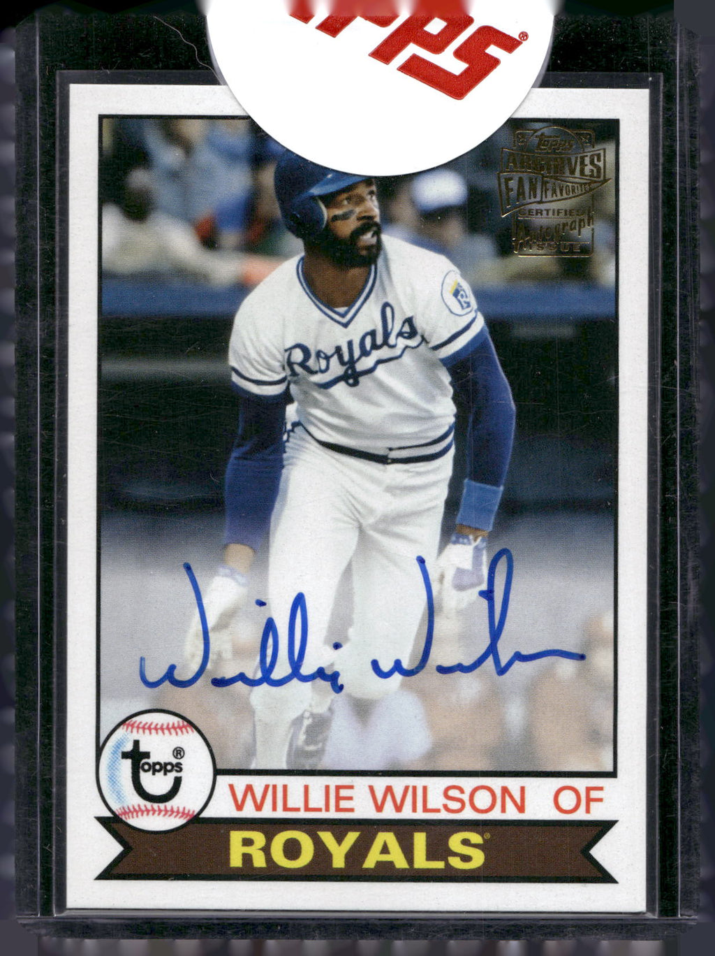 2018 Topps Archives #FFA-WW Willie Wilson Fan Favorites Autographs
