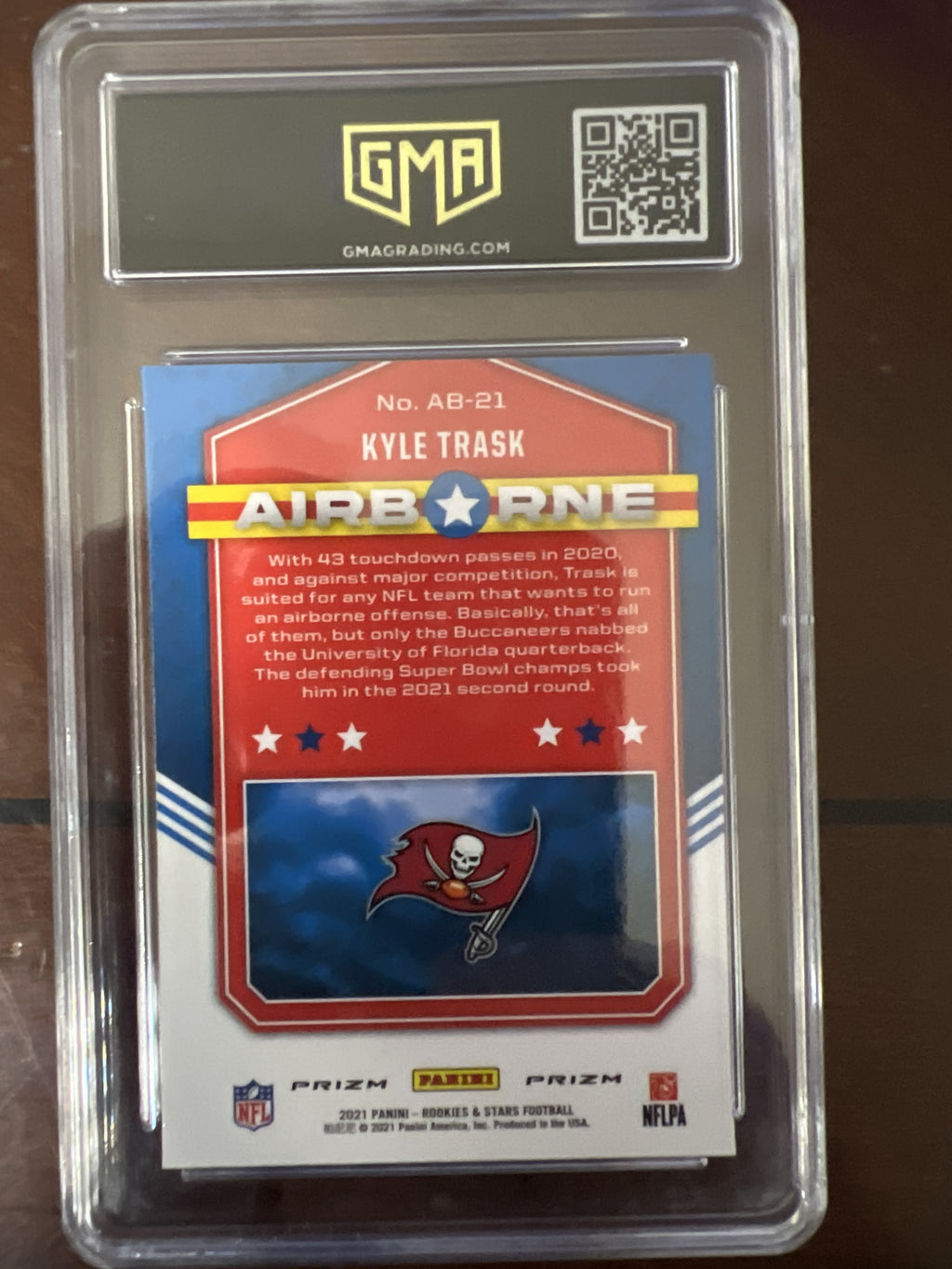 2021 Panini Rookies & Stars #AB-21 Kyle Trask Airborne Red Wave