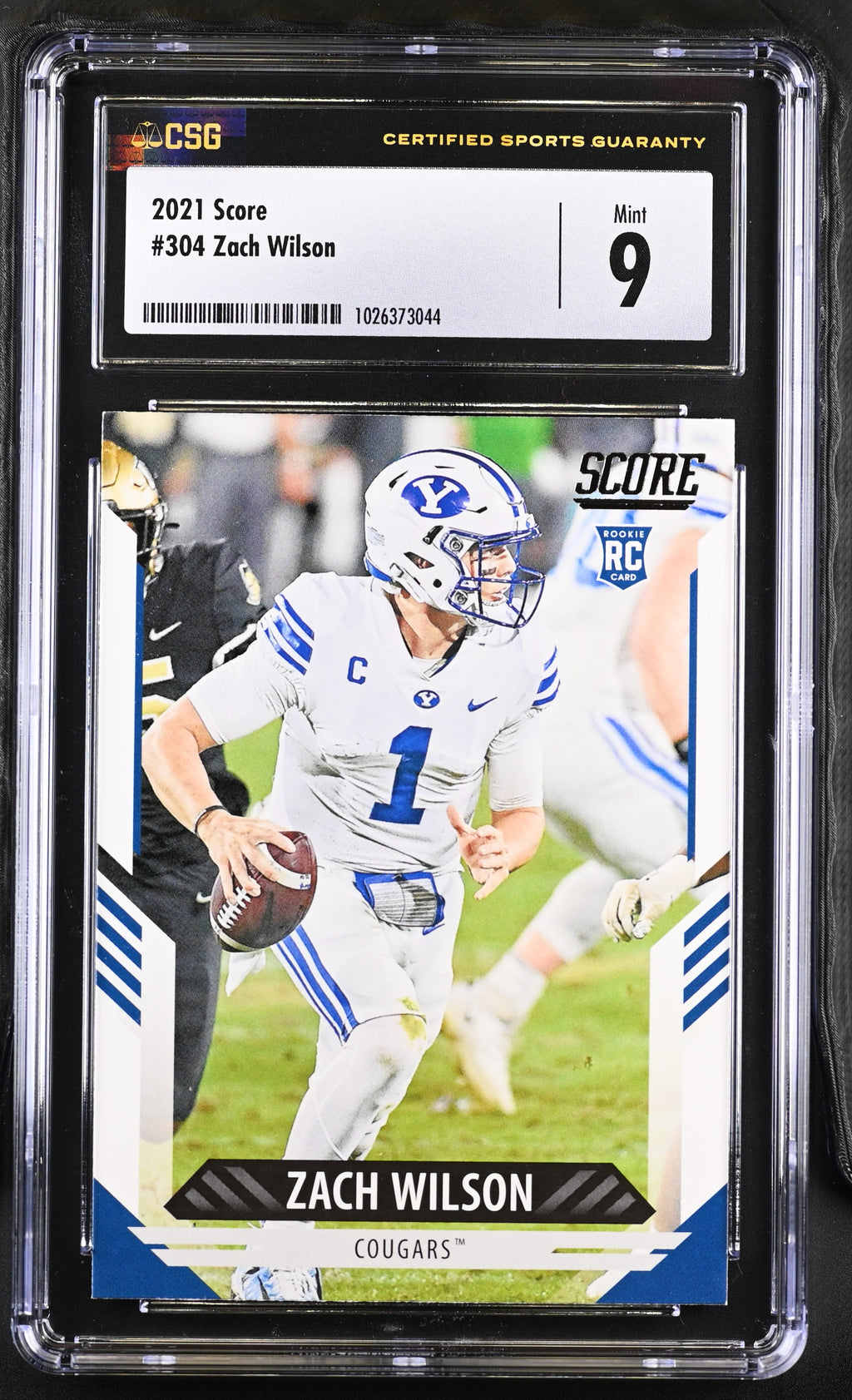2021 Score #304 Zach Wilson CGC 9