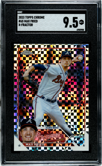2023 Topps Chrome #65 Max Fried X-Fractors SGC 9.5