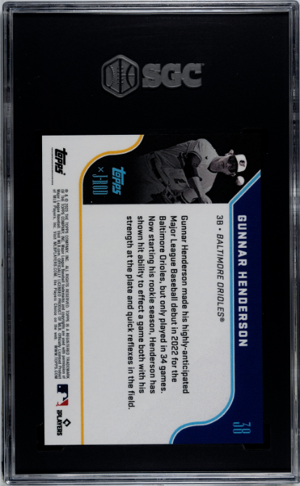 2023 Topps x J-Rod The Show Out Collection #38 Gunnar Henderson SGC 10