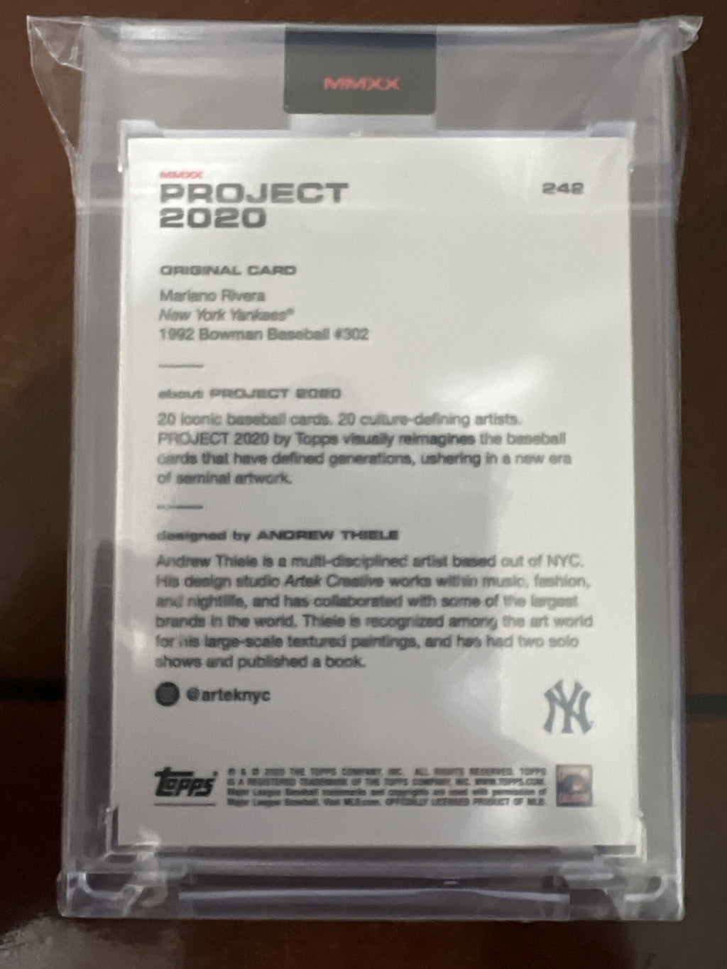 2020 Topps Project 2020 #242 Mariano Rivera