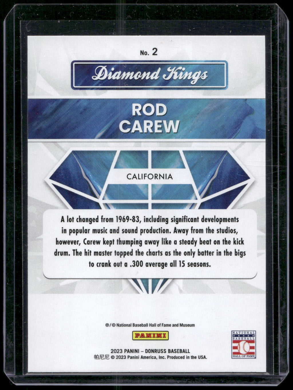 2023 Donruss #2 Rod Carew