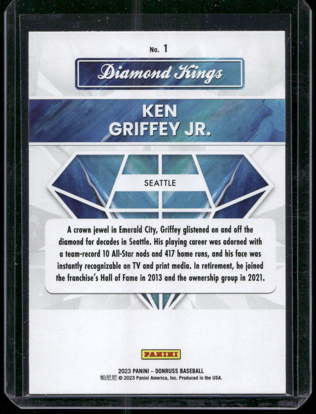 2023 Donruss #1 Ken Griffey Jr.