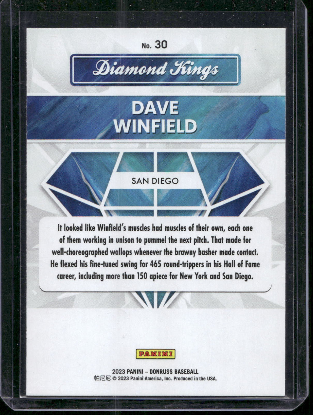 2023 Donruss #30 Dave Winfield Holo Blue