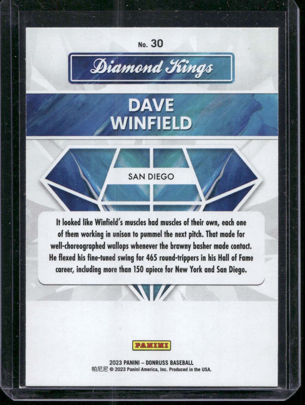 2023 Donruss #30 Dave Winfield Holo Blue