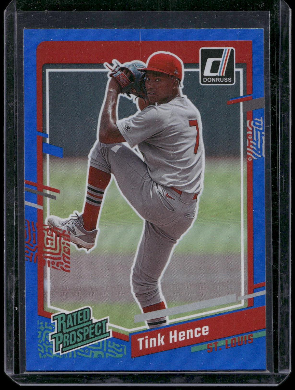 2023 Donruss #40 Tink Hence Holo Blue