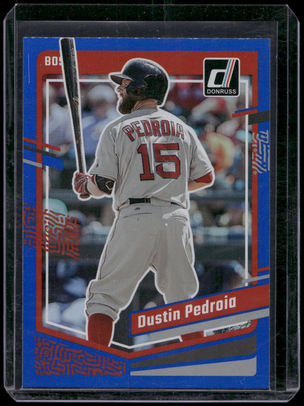 2023 Donruss #157 Dustin Pedroia Holo Blue