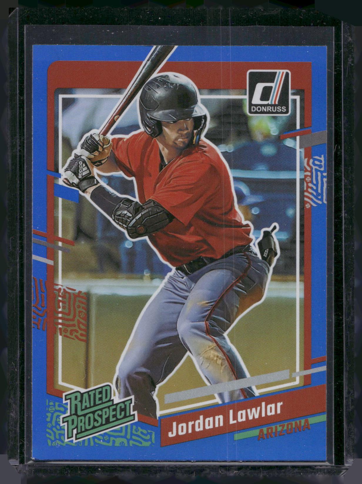 2023 Donruss #47 Jordan Lawlar Holo Blue