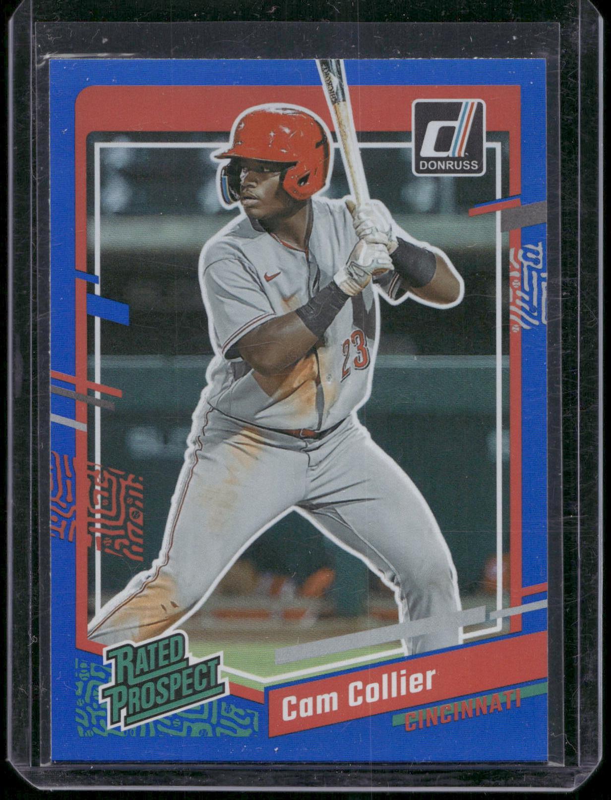 2023 Donruss #45 Cam Collier Holo Blue