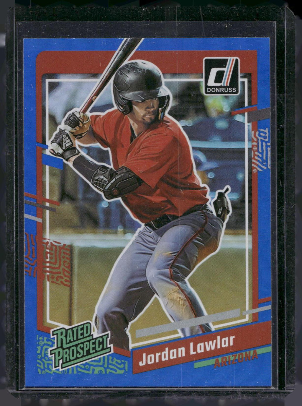 2023 Donruss #47 Jordan Lawlar Holo Blue
