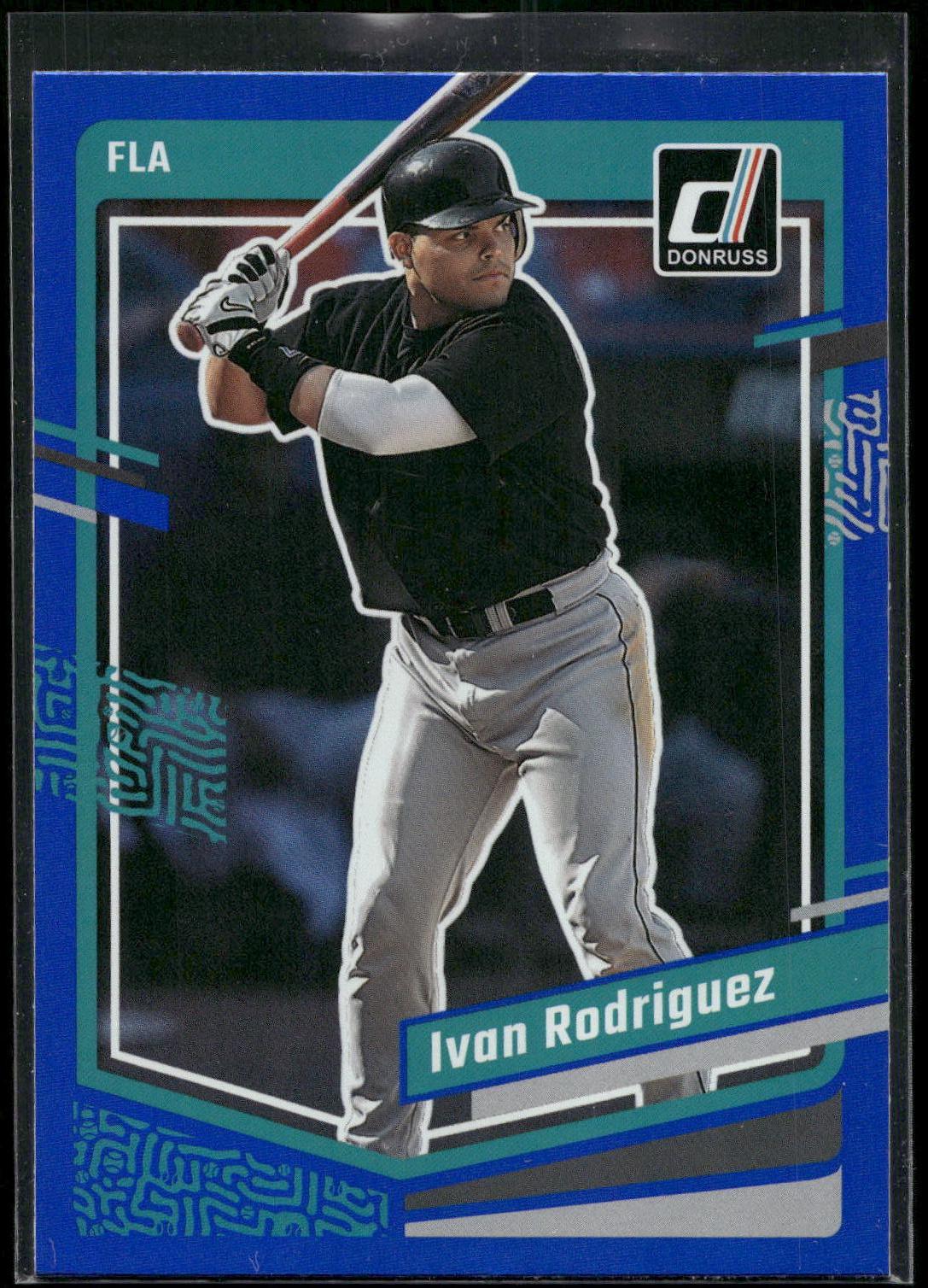 2023 Donruss #225 Ivan Rodriguez Holo Blue