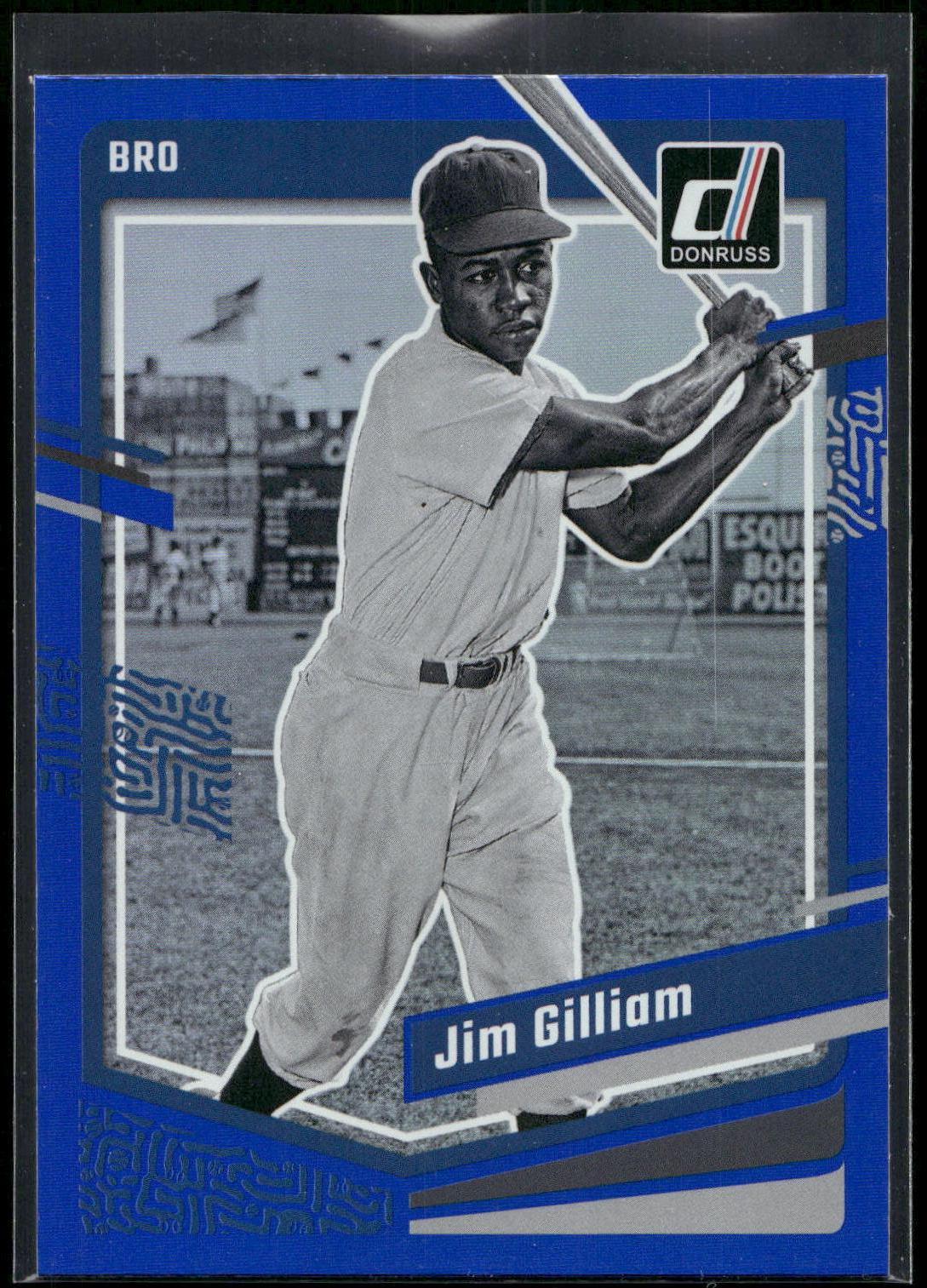 2023 Donruss #208 Jim Gilliam Holo Blue