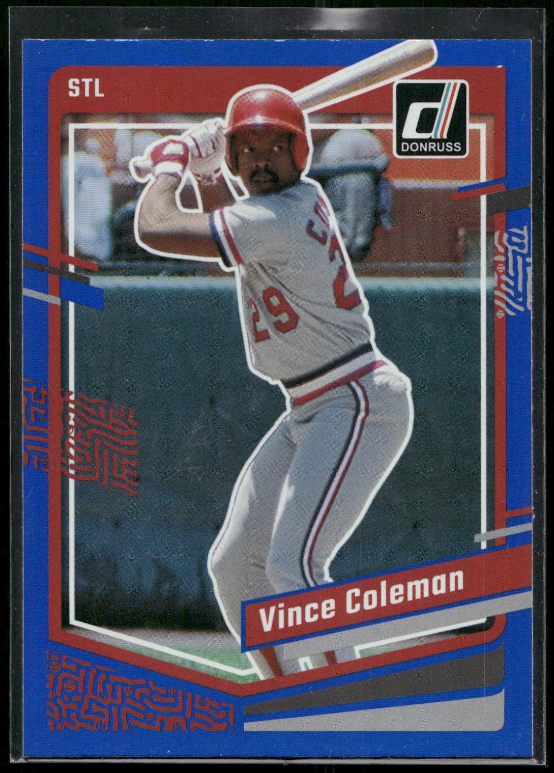 2023 Donruss #184 Vince Coleman Holo Blue