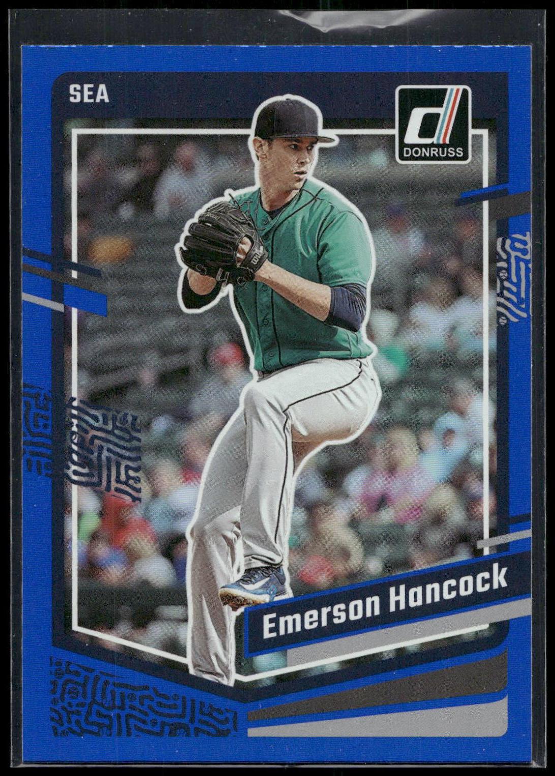 2023 Donruss #144 Emerson Hancock Holo Blue