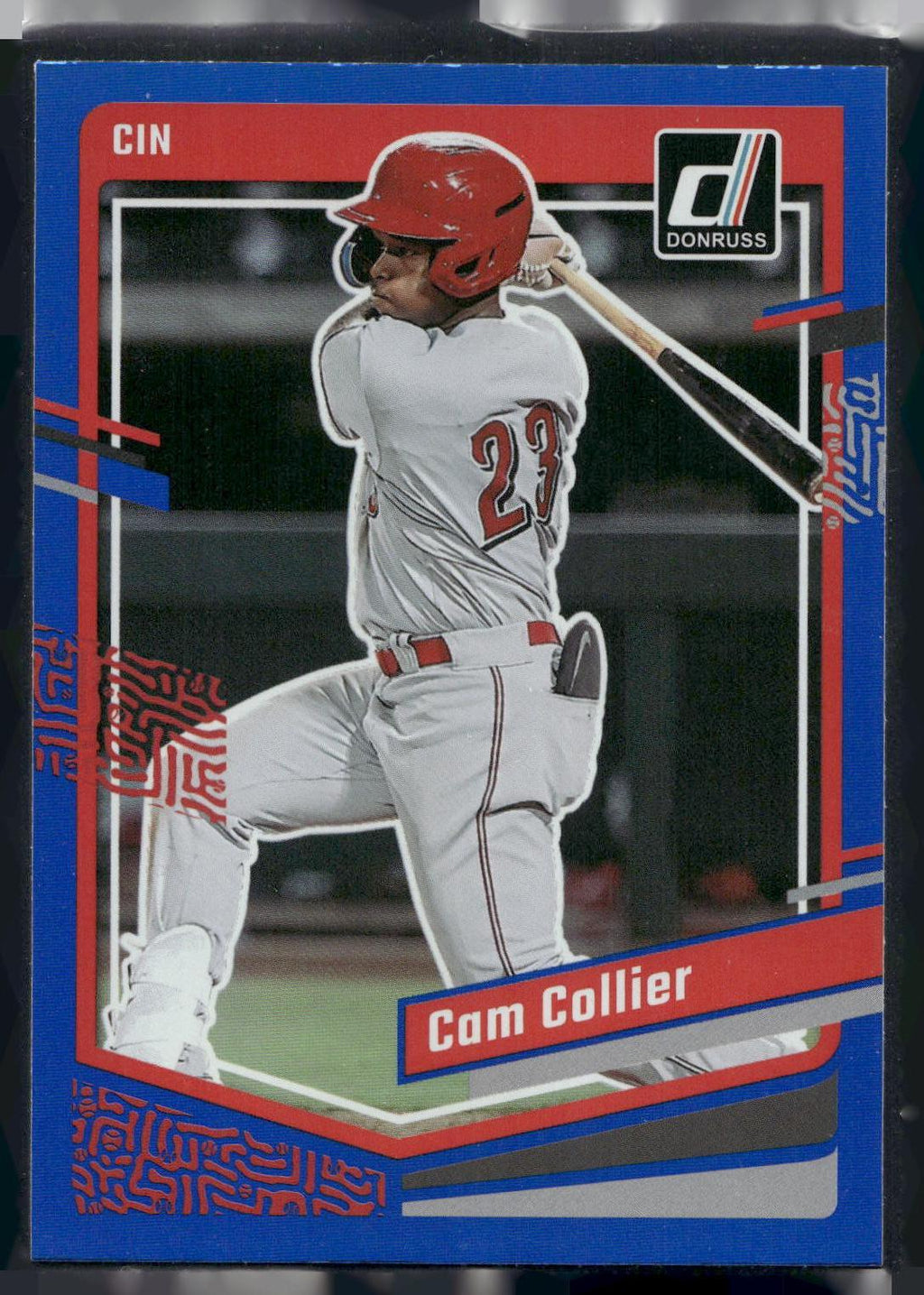 2023 Donruss #127 Cam Collier Holo Blue