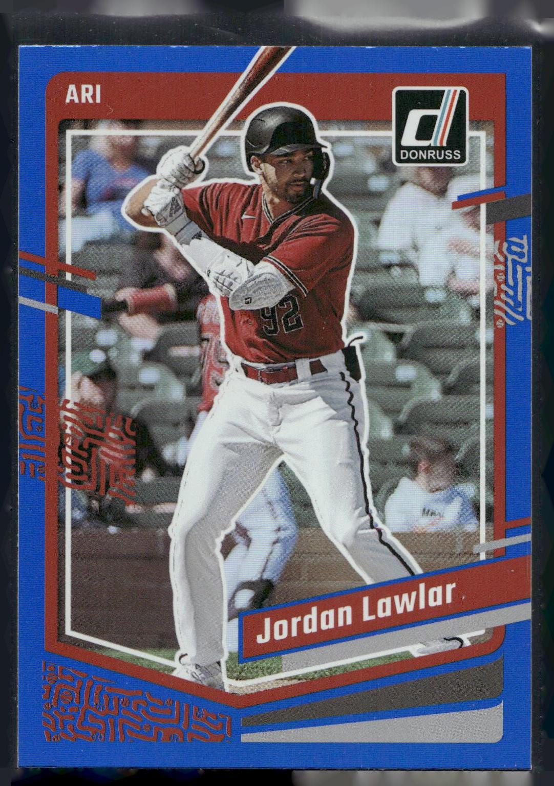 2023 Donruss #121 Jordan Lawlar Holo Blue
