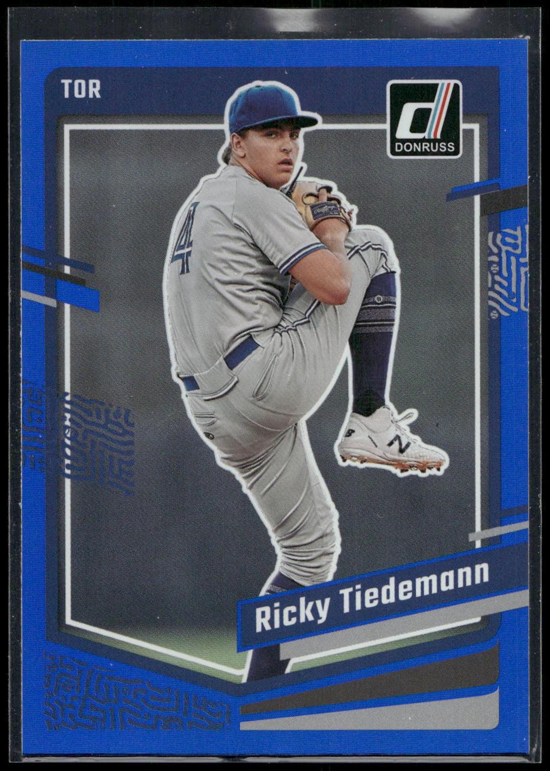 2023 Donruss #119 Ricky Tiedemann Holo Blue