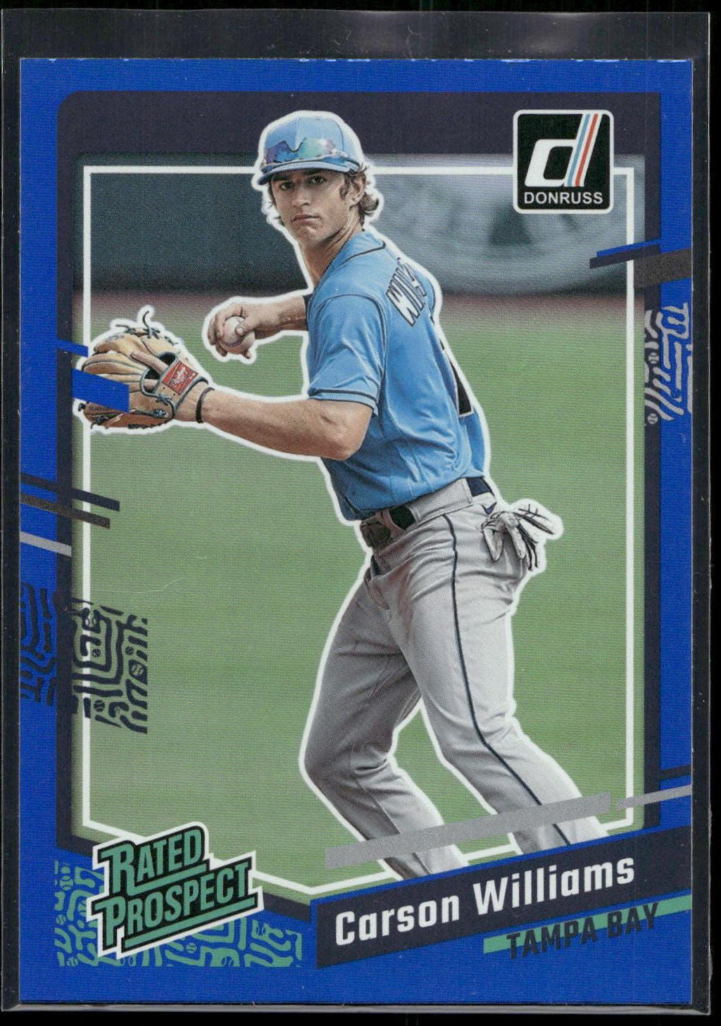 2023 Donruss #65 Carson Williams Holo Blue
